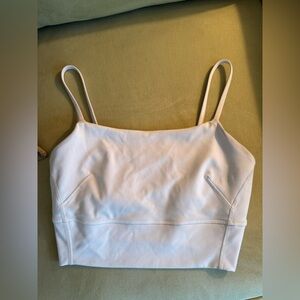 Lululemon Athletica White Crop Camisole Top
